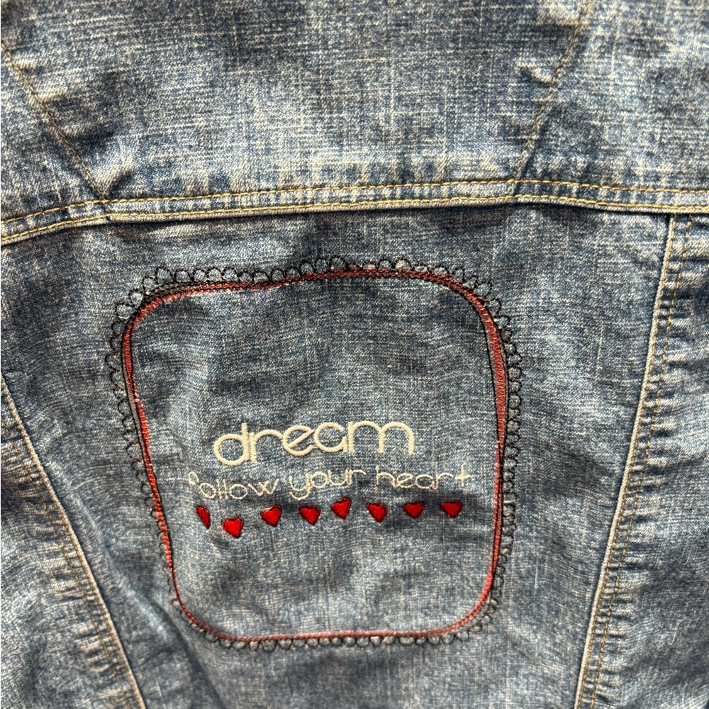 SO Blue Denim Jacket with Red Accents